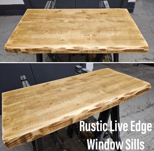 Live edge window sill - live,
