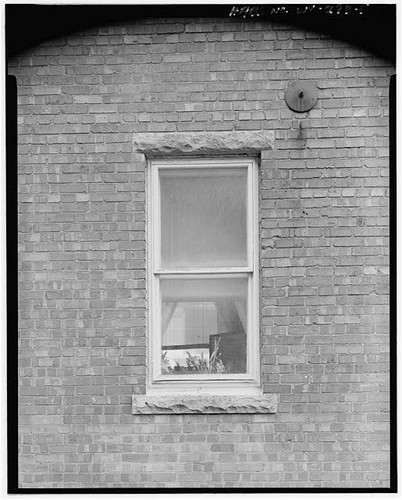 Brick wall window detail - window,
